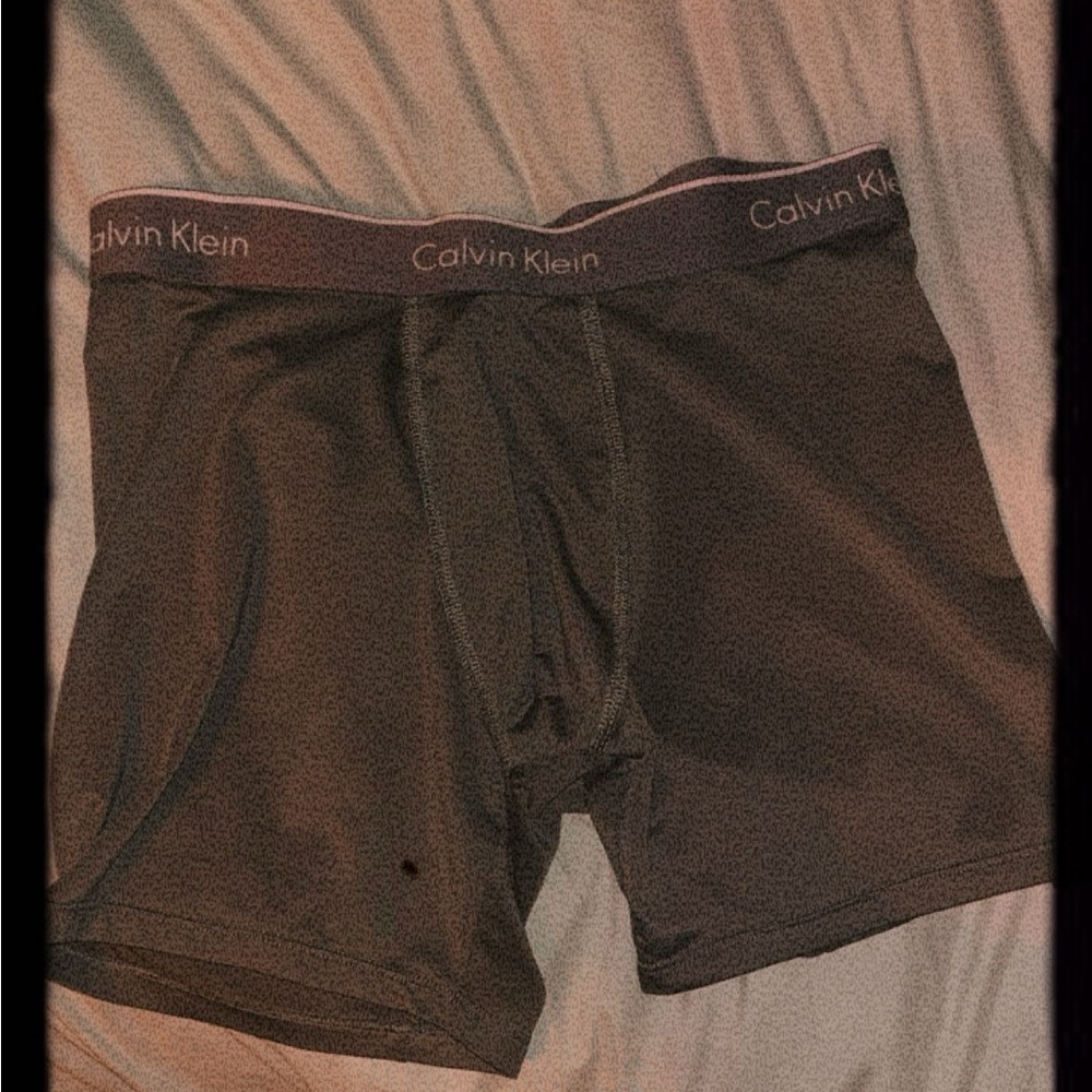 silver calvin klein medium underwear